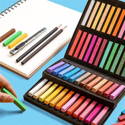 Chalk 36 24 colors Chalk pigment Powder stick Brush crayon