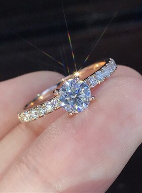 Delysia King Women rendy Shiny Crystal Ring Simplicity Elega