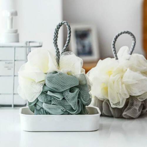 High Quality Bath Ball Mesh Cool Flower Bath Towel Body Clea