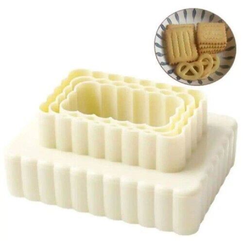 3Pcs/Set Food Grade Material Rectangular Round Biscuit