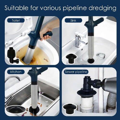New Toilet Plunger Kit High Pressure Air Toilet Plunger