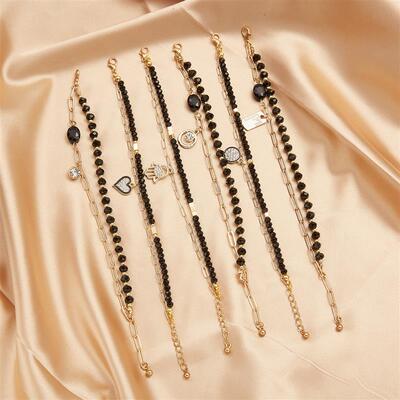 Multilayer Irregular Imitation Pearl Chunky Chain Star Flowe