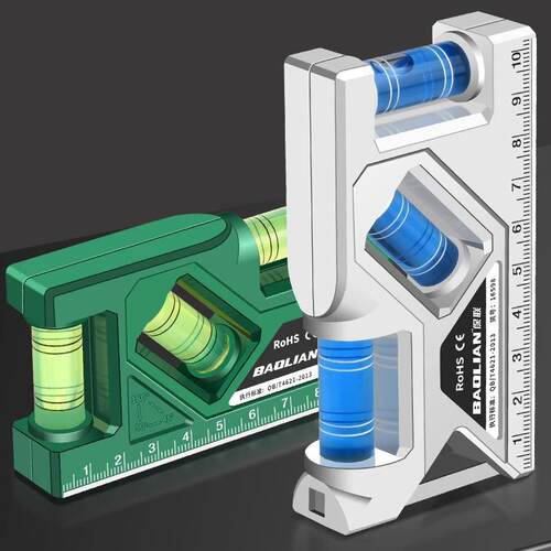 Mini Magnetic Spirit Level Protractor Angle Meter Ruler