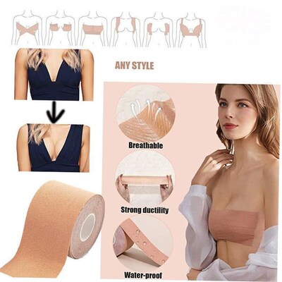 5m Body Invisible Bra Boob Tape Nipple Cover Breast Lift Pus