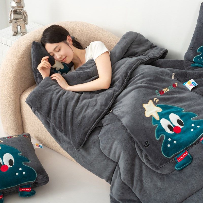 加厚两用抱枕被靠垫枕头被午休保暖汽车沙发办公室二合一折叠卡通,居家布艺,抱枕被,淘宝优惠券,粉丝福利购,淘宝优惠卷