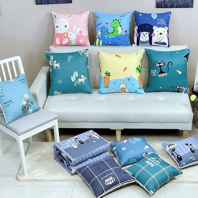 Multifunctional Pillow Quilt 2 In 1 Cushion Blanket For Livi
