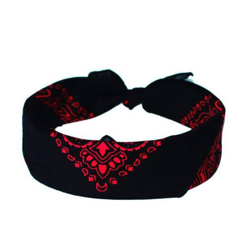 Unisex Cotton Square Bandanas Hip Hop Double Paisley Floral