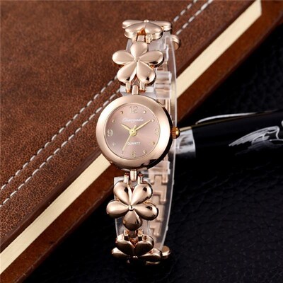 New Luxury Watch For Women Rose Gold Small Dial Watches Full