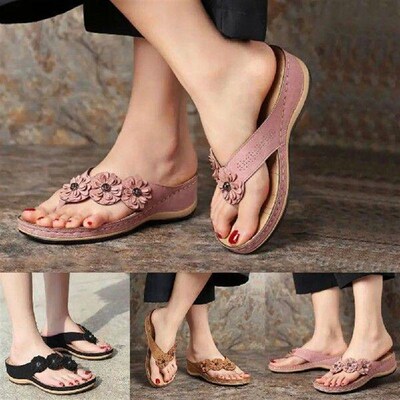 Unique Women Slippers  Anti-slip Footwear Slippers  Wedge