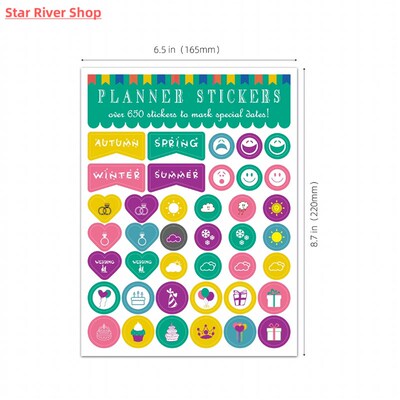 Planner Stickers for Diary Bullet Journal Accessories Sticke