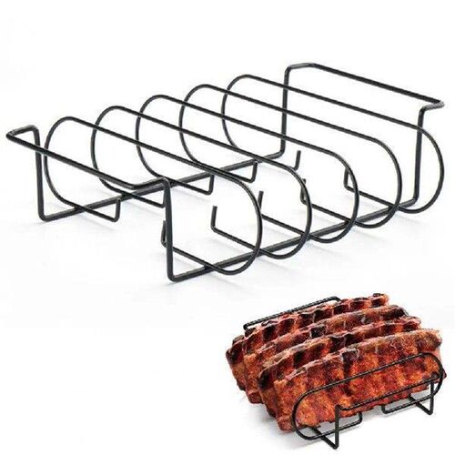 Stainless Steel Roasting Stand Rib Rack for Barbecuing