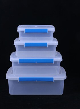 Plastic Foodgrade Transparent Storage Box Rectangular Takeou