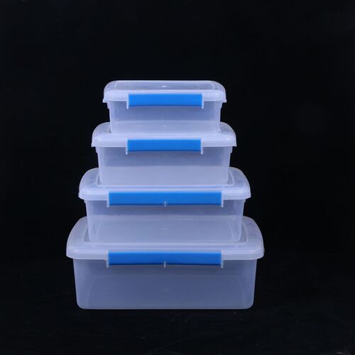 Plastic Foodgrade Transparent Storage Box Rectangular Takeou