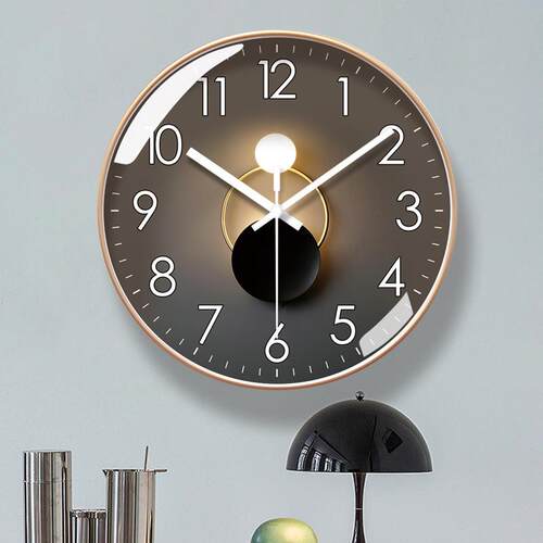 mute clock wall clock living room modern minimalist atmos