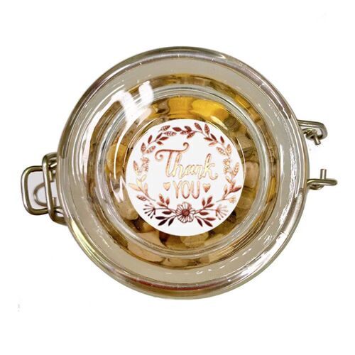 100-500 Ps 1.5inh/3.8m Round Laser English Thank You Gift Se