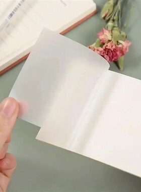 50 Sheets Transparent Sticky Notes See Through Waterproof Se