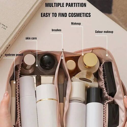 Makeup Bag Travel Cosmetic Bag Portable Women Makeup Case Wa