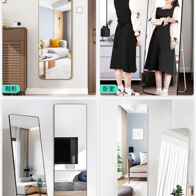 Mirrors Aluminum Alloy Piering Mirror Wall-mounted Full-Body