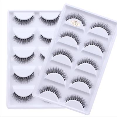 10/5Pairs 3D Mink Lashes Natural False Eyelashes Dramatic Ey