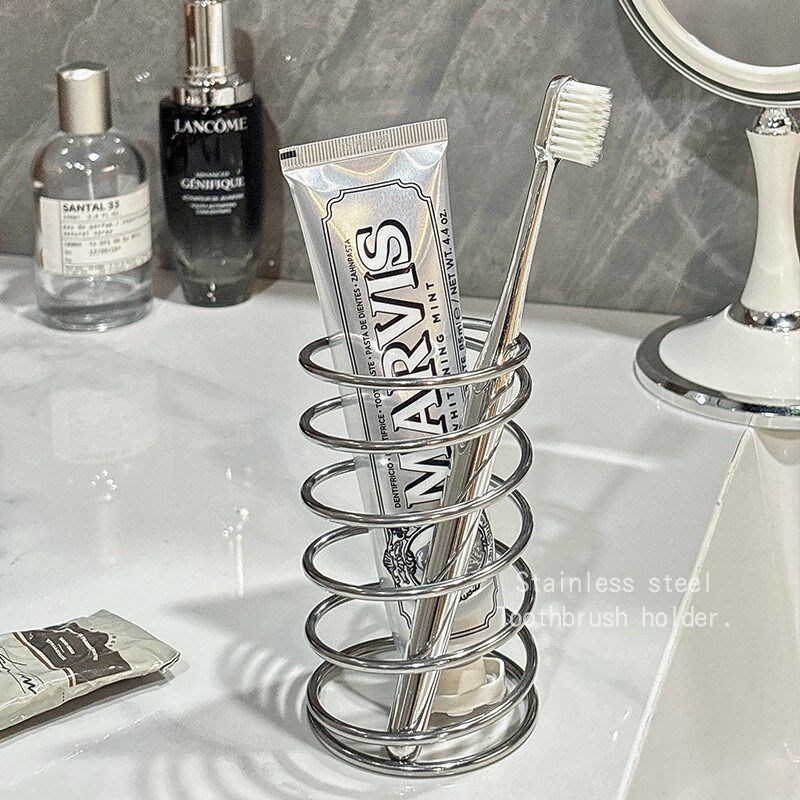 Stainless Steel Toothbrush Holder Metal Bathroom Accessories