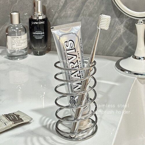 Stainless Steel Toothbrush Holder Metal Bathroom Accessories