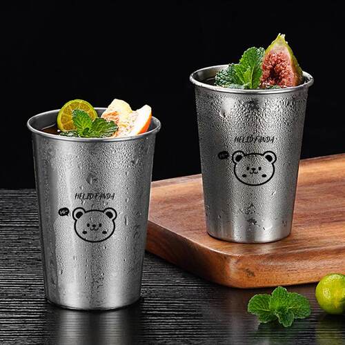 304 Stainless Steel Cup Stackable Metal Tumbler Cups Portabl