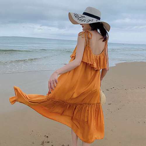 Summer new holiday style big swing to cover the belly and sh