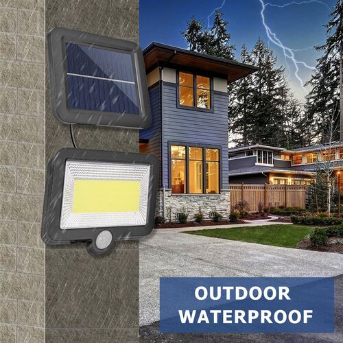LED Solar Wall Light Waterproof PIR Motion Sensor Lamps 3 Mo