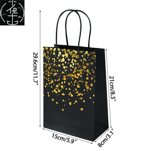18Pcs Paper Bags White Gift Packaging Bag for Guests Wedding