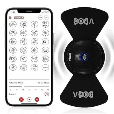 VPOD Tens Unit Muscle Stimulator. Wireless Tens Unit for