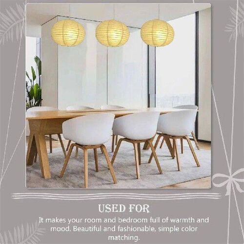2 Pcs Pendant Lights Paper Lampshade Decorative Cover