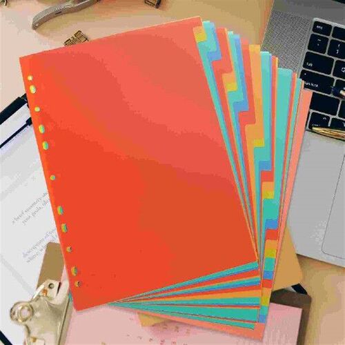 31 Sheets Binder Divider Page Dividers for with Tabs Paper