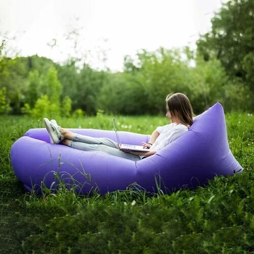 Portable Single Person Lazy Inflatable Sofa Air Sofa Bed Fol