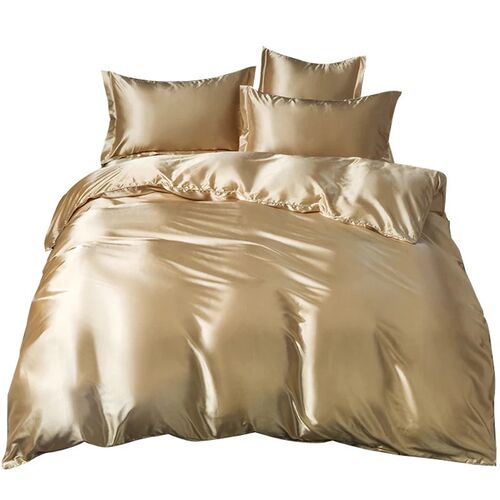 Silk four-piece set mulberry silk satin summer bedding sheel