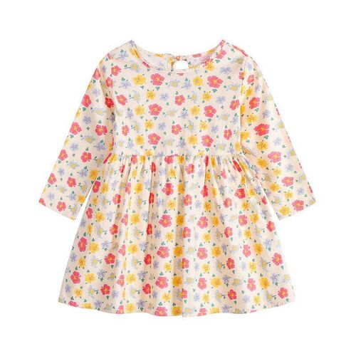 Spring Autumn 2025 Girls Longsleeved Dress Sweet Printed Pri