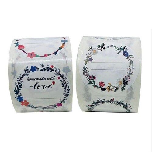 Self-Adhesive Labels 5cm Round Stickers Canning Labels Jar