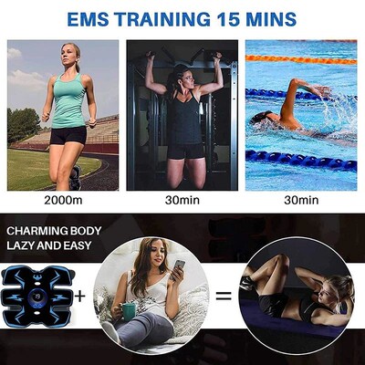 EMS Muscle Stimulator Abdominal Trainer Abs Toner Arm Belly