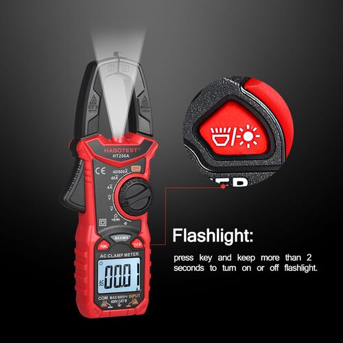 HABOTEST AC/DC Digital Clamp Meter NCV Clamp Multimeter Digi