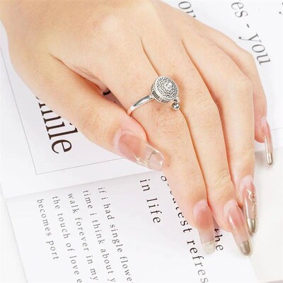 Retro Traditional Anxiety Relief Ring Adjustable Fidget Jewe