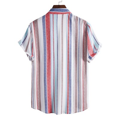 Camisas Para Hombre 2023 New Mens Fashion Casual Striped Sh
