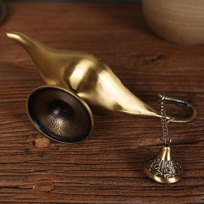 Wishing Lamp Ornament Retro Features Aladdin Magic Lamp