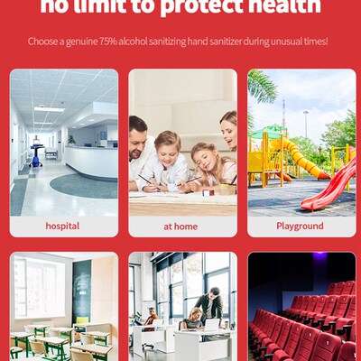 75% alcohol hand sanitizer disinfectant doesnt need washin