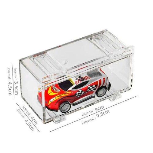 Stackable 1:64 Toy Model Cars Display Box 1 Grids Acrylic