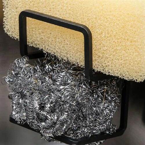 Durable Metal Sink Drain Rack Punch-free Double-Layer