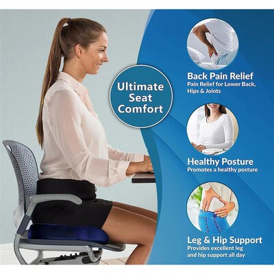 Gel Cushion Non-slip Gel and Memory Foam Coccyx Cushion Offi