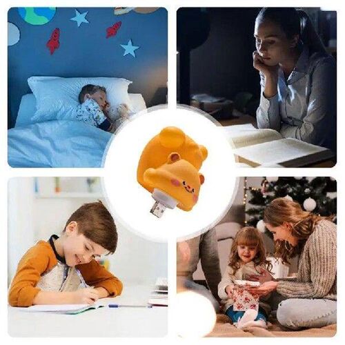 Cute Night Light Voice Control Kids Night Light USB 7 Color