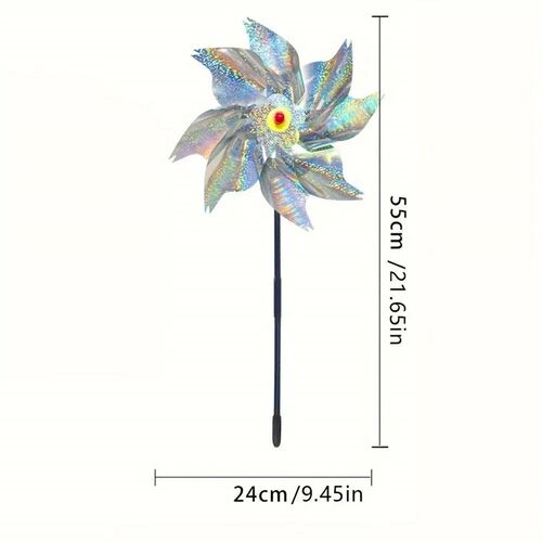 1pcs Bird Repeller Pinwheels Reflective Sparkly Scarecrow Pi
