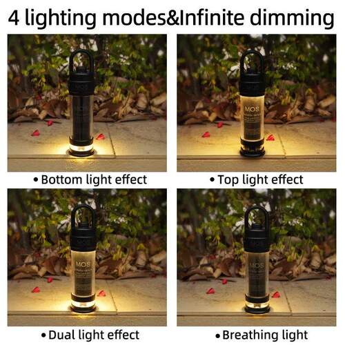 MOSLIGHTING 4500mAh LED Camping Light USB Rechargeable 4 Lig