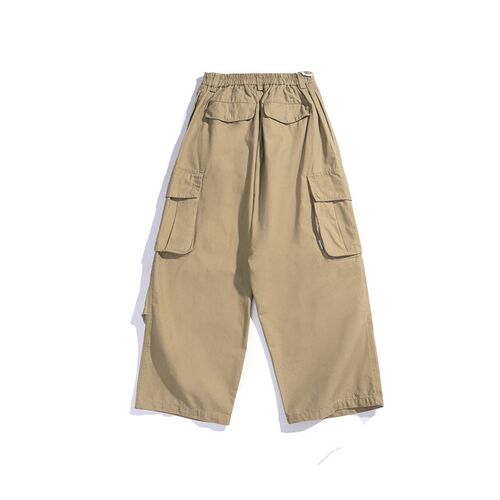 Retro Straight Wide Leg Pants Adjustable Leg Leg Casual Tro