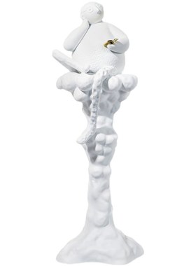 空合现代创意白色看书人物艺术摆件样板房售楼部酒店客厅玄关雕塑